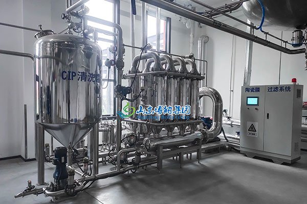 cross flow ceramic filter system